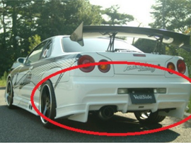 VEILSIDE ER34 VSD1-GT MODEL Rear Bumper ##106101010