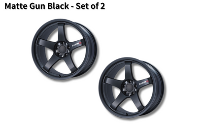 NISMO LMGT4 EVO Machining Logo 19 Inch - Matte Gun Black / Set of 2