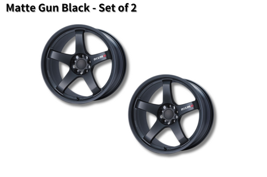 NISMO LMGT4 EVO Machining Logo 19 Inch - Matte Gun Black / Set of 2