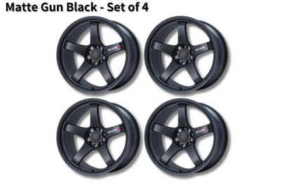 NISMO LMGT4 EVO Machining Logo 19 Inch - Matte Gun Black / Set of 4