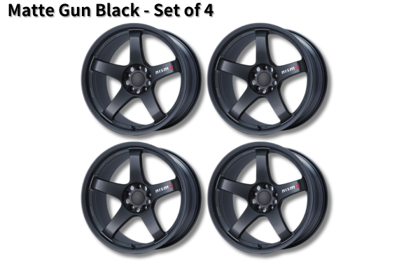 NISMO LMGT4 EVO Machining Logo 19 Inch - Matte Gun Black / Set of 4