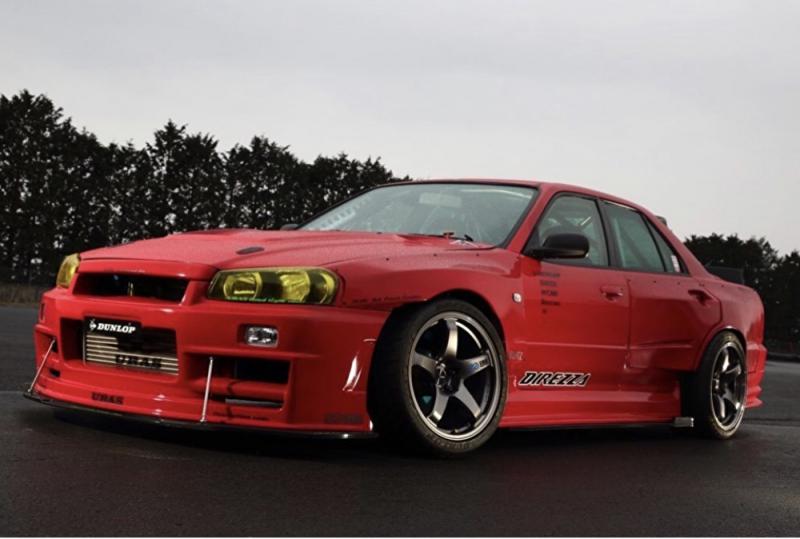Передний бампер URAS TYPE-RZ - Skyline R34 ##901101013 