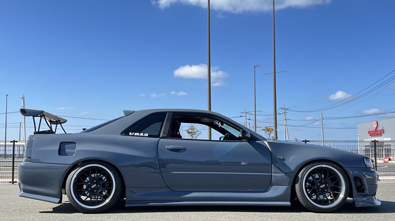 Комплект обвеса URAS Super Wide Aero System, 9 шт., полный комплект - Skyline R34 2Dr ##901101001 