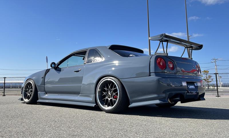 Комплект обвеса URAS Super Wide Aero System, 9 шт., полный комплект - Skyline R34 2Dr ##901101001 