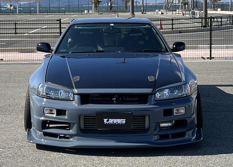 Комплект обвеса URAS Super Wide Aero System, 9 шт., полный комплект - Skyline R34 2Dr ##901101001 