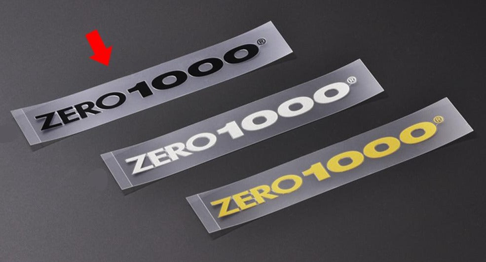 ZERO-1000 ZERO1000 Наклейка с логотипом алфавита - черная ##530191006 