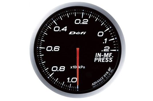 Defi Link Advance BF Intake Manifold Pressure Meter - White ##591161066
