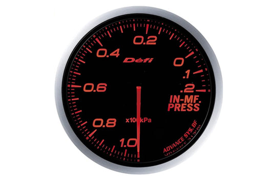 Defi Link Advance BF Intake Manifold Pressure Meter - Red ##591161067