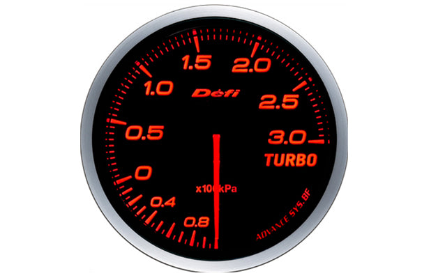 Defi Advance BF Turbo Gauge Boost Meter - Amber Red 3.0Bar ##591161098