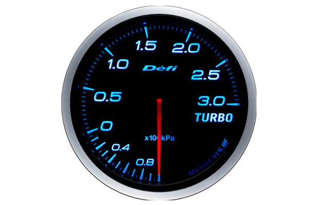 Измеритель давления наддува Defi Advance BF Turbo Gauge - синий 3,0 бар ##591161099 