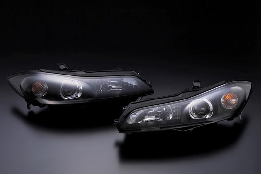 D-MAX Crystal Head Lamp Set Halogen Type - Silvia S15 ##595101112