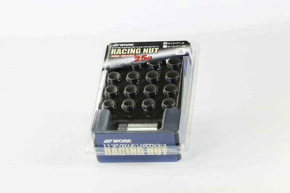WORK Light Weight Racing Lug Nuts Set M12x1.5 - Black ##979131076
