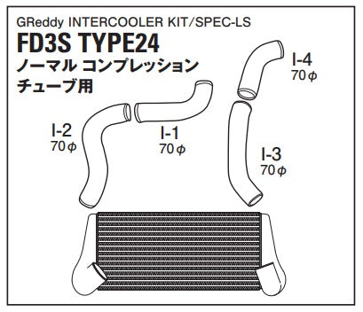 TRUST Greddy SPEC-LS Intercooler Kit Front Mount TYPE24F - FD3S ##618121444 - Trust Kikaku