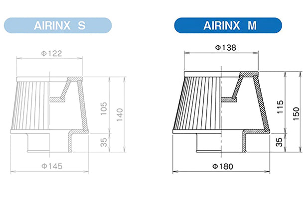 Элемент воздушного фильтра GReddy Airinx M - 80 мм ##618121695 