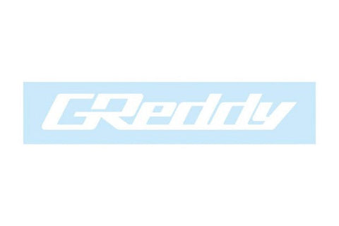 GReddy Logo Decal Sticker - S Size White #618191013 GREDDY