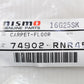 NISMO Floor Mat Set - BNR34 #660111024