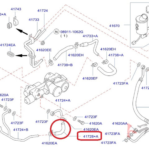NISMO Heritage Return Hose - BCNR33 BNR34 ##660152032 - Trust Kikaku