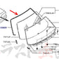 NISSAN Rear Window Molding Fastener - BNR32 #663101062