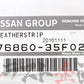 OEM Nissan Upper Window Weatherstrip Body Side - 180SX S13 #663101447S1 - Trust Kikaku