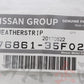 OEM Nissan Upper Window Weatherstrip LHS - 180SX #663101448 - Trust Kikaku