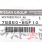 OEM Upper Weatherstrip Body Side RHS - S15 #663101515 - Trust Kikaku