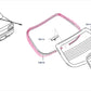 NISSAN Rear Window Inner Weatherstrip - Skyline R34 BNR34 #663101755
