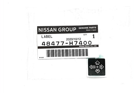 Nissan Turn Signal Label - Skyline R32 BNR32 Silvia S13 180SX Fairlady Z32 48477-H7400 #663111653 NISSAN
