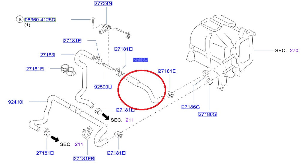 Шланг обогревателя Nissan - BNR32 ##663121692 