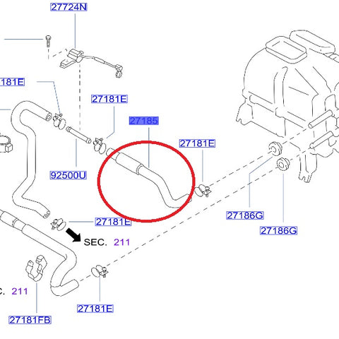 Шланг обогревателя Nissan - BNR32 ##663121692 