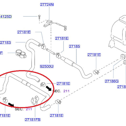Шланг обогревателя Nissan - BNR32 ##663121694 