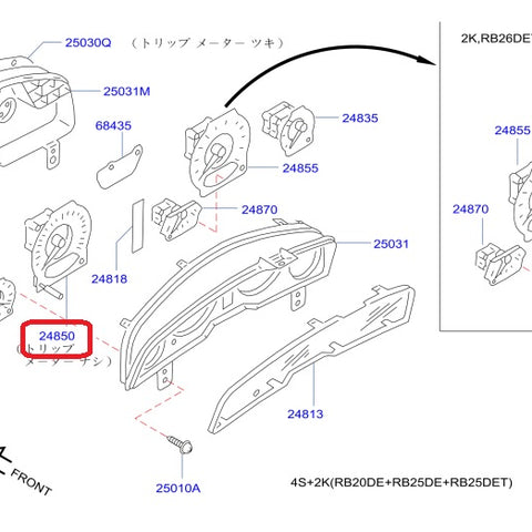 Спидометр NISSAN - BNR34 2008/8- ##663161322 