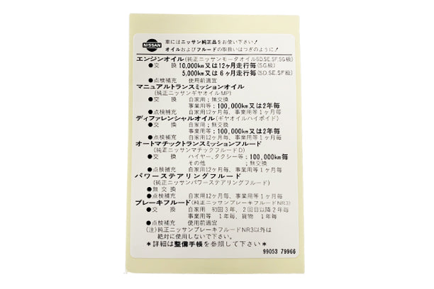 Наклейка Nissan Caution Oil № 663191671 
