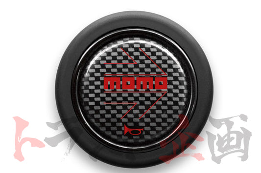 MOMO Horn Button Carbon Red #872111007 - Trust Kikaku