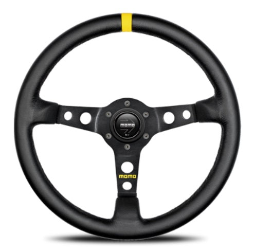 MOMO Steering Wheel MOD.07 Black Leather ##872111035