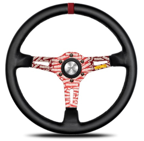 MOMO Steering Wheel ULTRA JPN RED BLACK LEATHER ##872111070