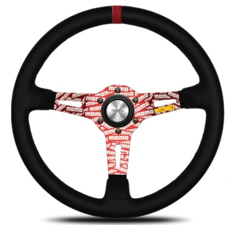 MOMO Steering Wheel ULTRA JPN RED BLACK SUEDE ##872111071
