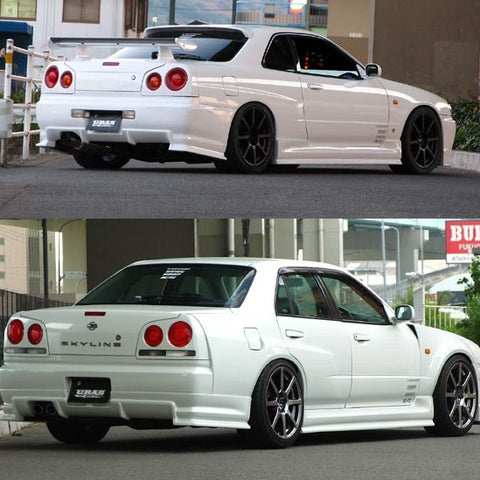 Задний бампер URAS TYPE-R - Skyline R34 2Dr ##901101052 