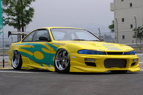 Комплект боковых юбок URAS TYPE-S — SILVIA S14, ранняя модель ##901101137 