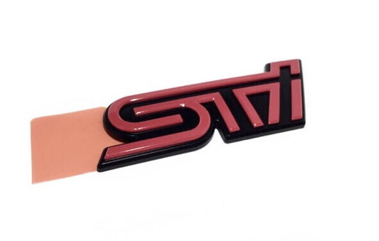 SUBARU WRX STi Rear Trunk Emblem Pink/Black ##456191003