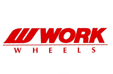 WORK Body Decal Sticker 200mm Red 7.8