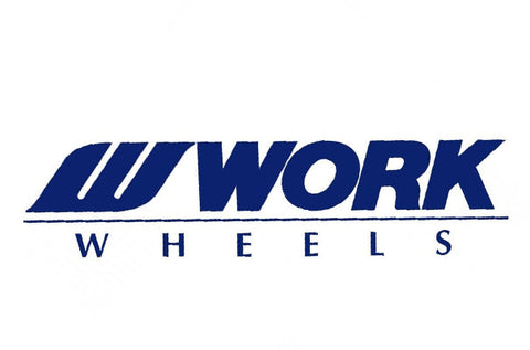 WORK Body Decal Sticker 200mm Blue 7.8