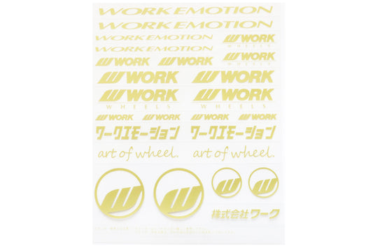 WORK Decal Sticker Gold ##979191134