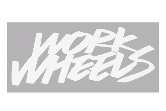 WORK Wheel White Sticker
