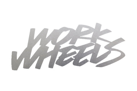 Наклейка на колесо WORK Silver 