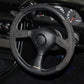 Mine's Leather 355mm Steering Wheel Gray Stitch - BNR32 #875111006