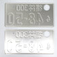 Used Japanese License Plate Front & Rear Set - #050