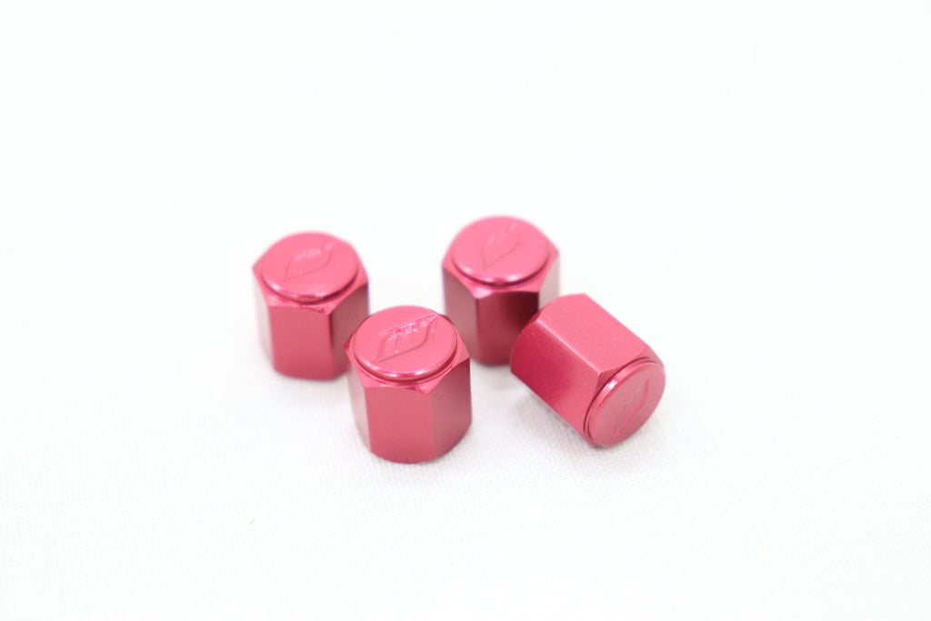 WORK Tire Wheel Valve Stem Air Cap Cover 4pcs Red ##979131057 WORK