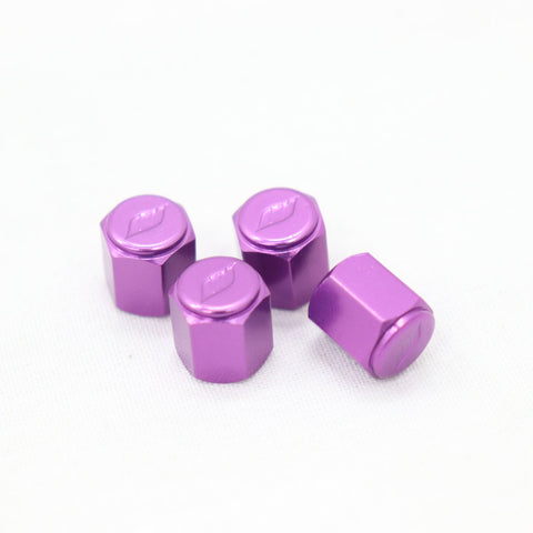WORK Tire Tyre Wheel Valve Stem Air Cap Cover 4pcs Purple #979131059 WORK