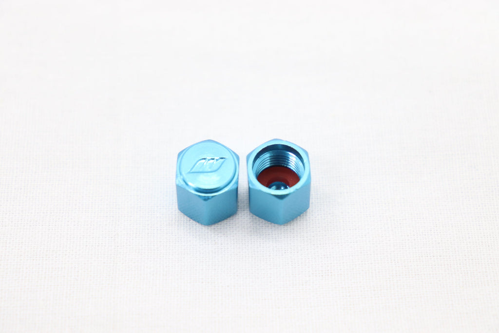 WORK Tire Tyre Wheel Valve Stem Air Cap Cover 4pcs Blue ##979131056 WORK