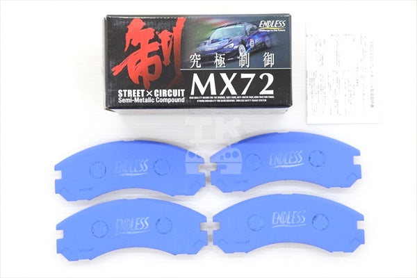 ENDLESS Brake Pads Front Set Type MX72 - CN9A CP9A CT9A ##231201055